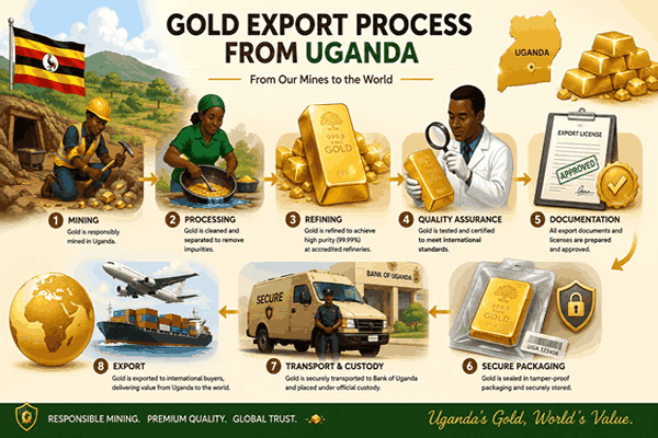Gold Export Process from Uganda
