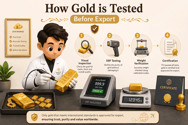 How Gold Is Tested Before Export - Gold Purity Verification and Assay Testing